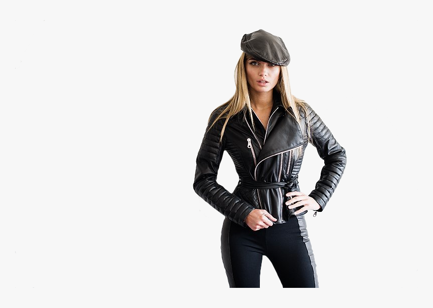 3png - Leather Jacket, Transparent Png