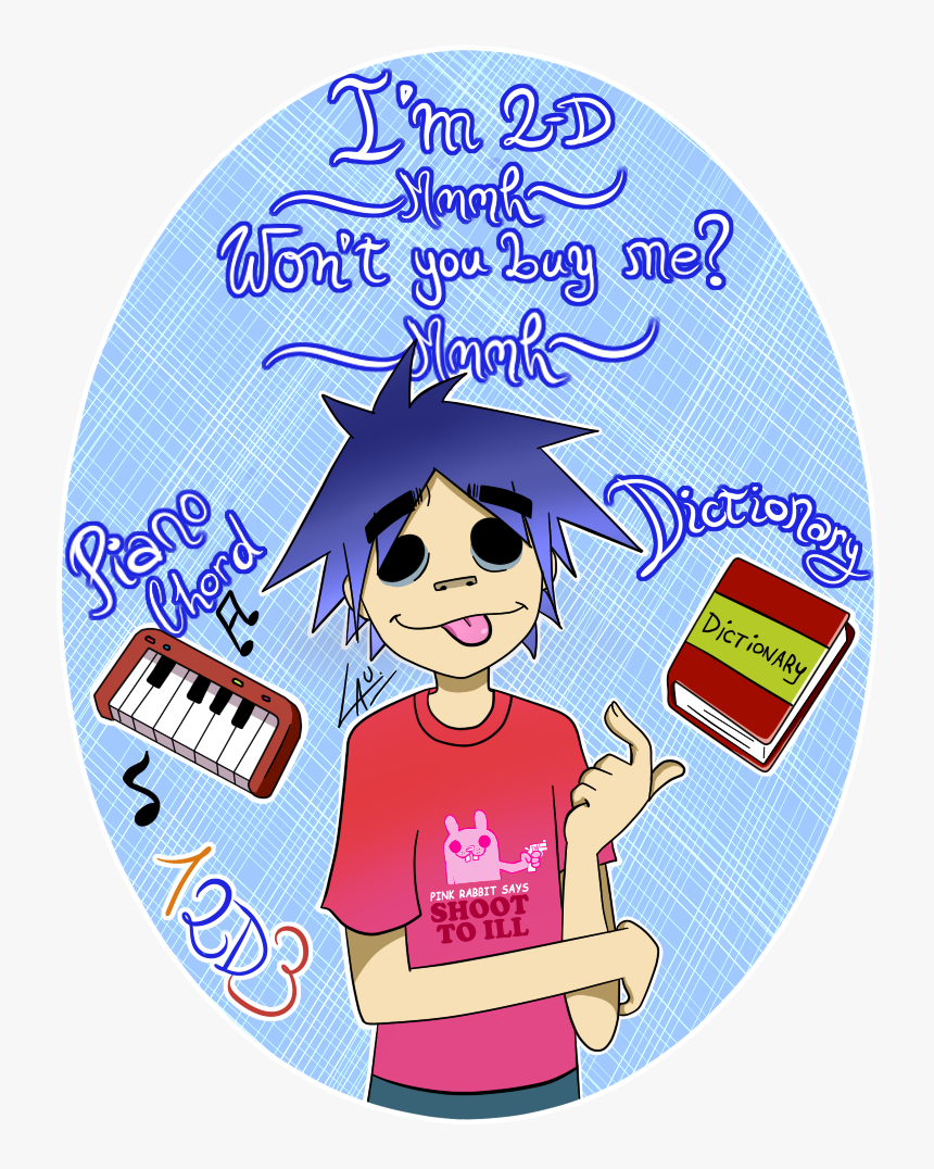 Transparent Gorillaz 2d Png - Gorillaz, Png Download