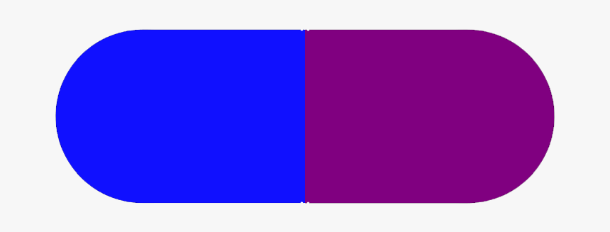 Cefdinir 300mg - Blue And Purple Pill, HD Png Download
