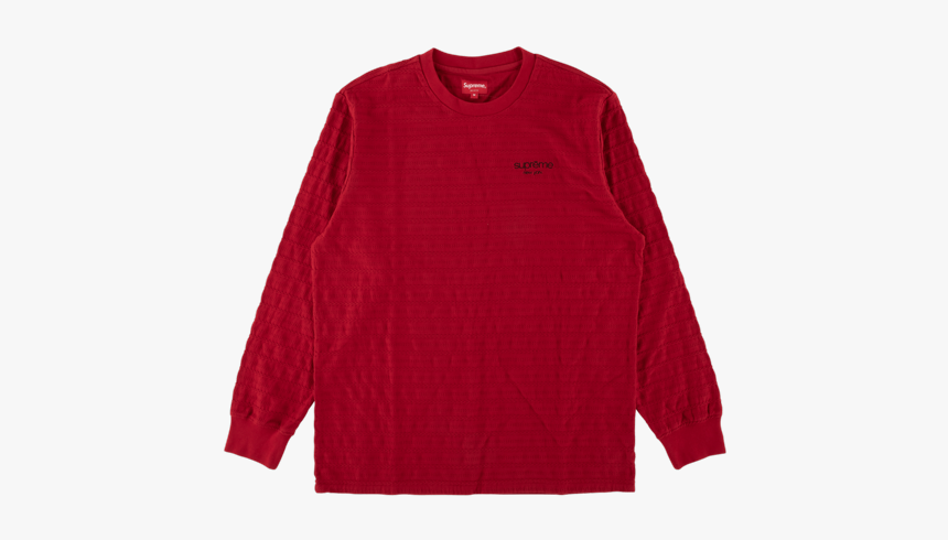 Supreme Rope Stripe L/s Top Fw - Sacred Heart Navy Supreme L S Shirt, HD Png Download