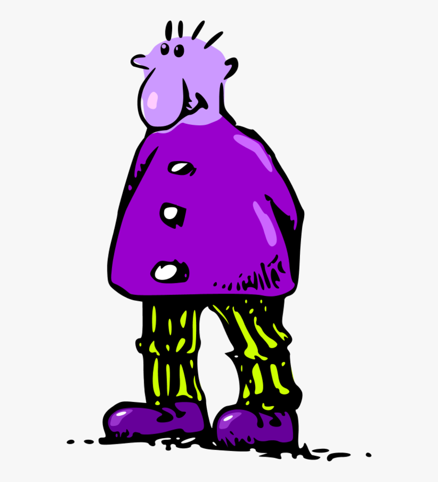 Man Standing Big Nose - Man Clip Art, HD Png Download