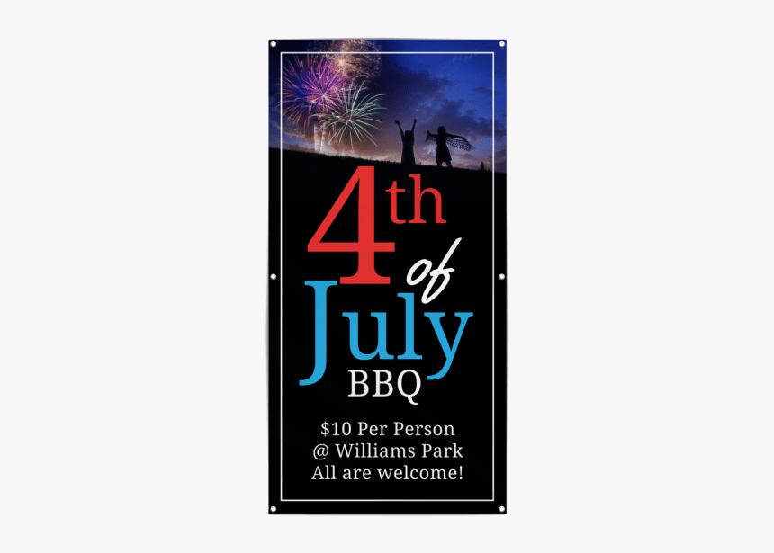 4th Of July Bbq Banner Template Preview - Poster, HD Png Download