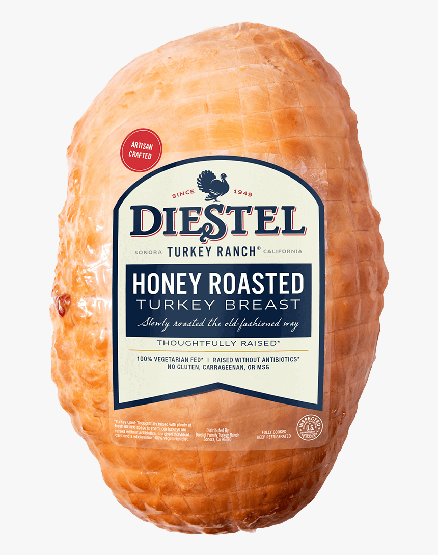 15 Delibulk Turkeybreast Honeyroasted Art Rendering - Diestel Oven Roasted Turkey, HD Png Download