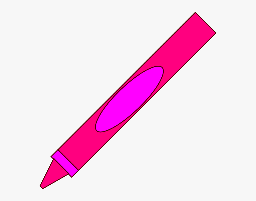 Crayon Svg Clip Arts - Pink Crayon Transparent Background, HD Png Download