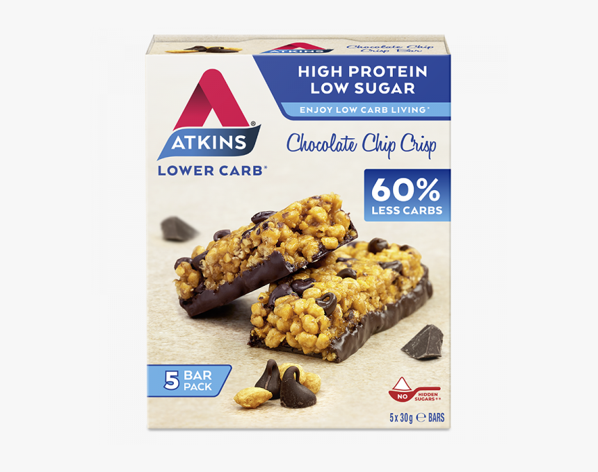 Chocolate Chip Crisp - Low Carb Bars, HD Png Download