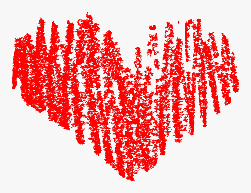 Crayon Heart Clipart - Crayon Heart Transparent Background, HD Png Download