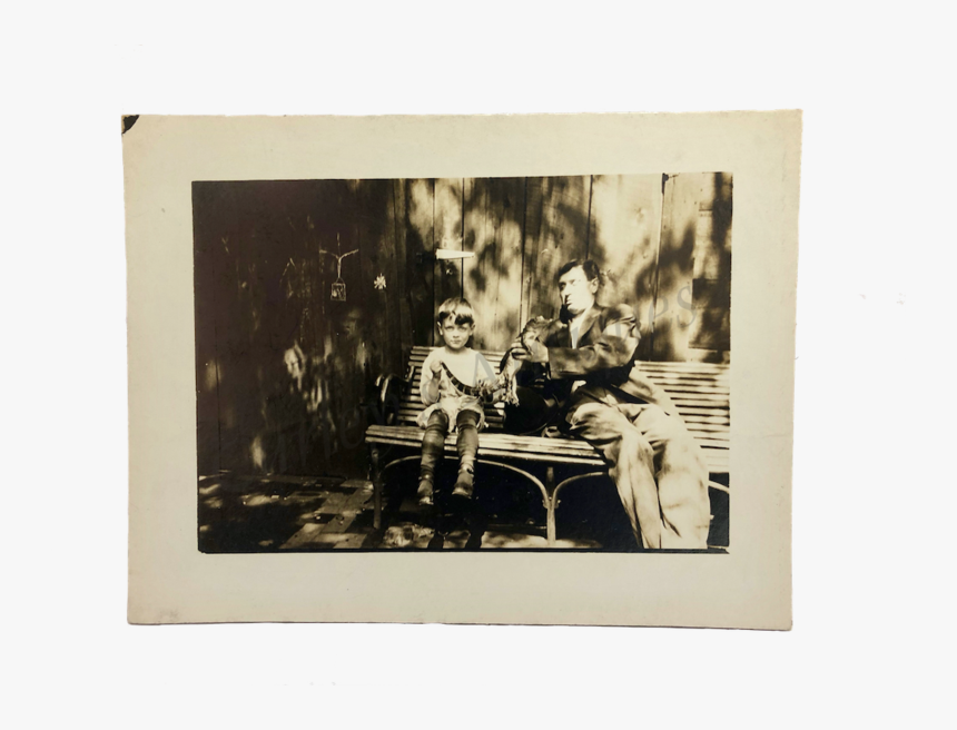 Vintage 1920s Young Boy His Father & Baby Alligator - Photograph, HD Png Download