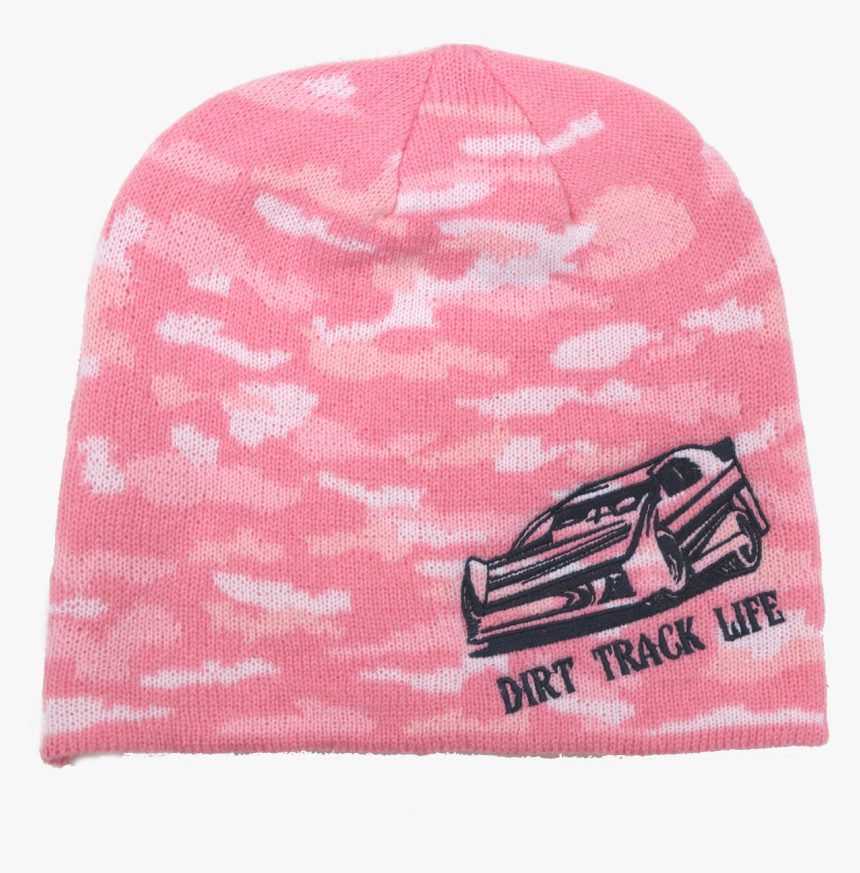 Pink Camo Dirt Track Life Beanie ***choose Sprint Car, - Beanie, HD Png Download
