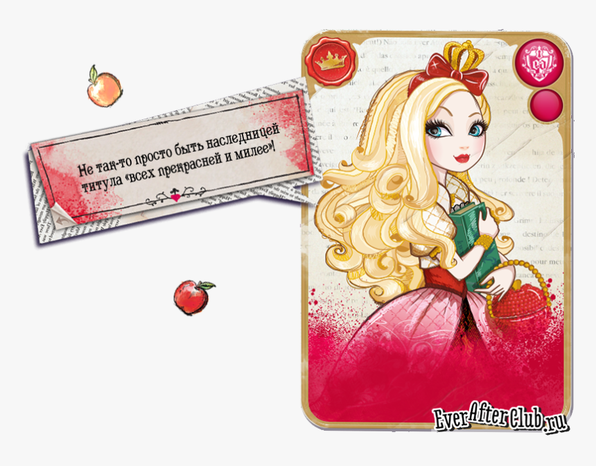 Ever After High Apple White Character, HD Png Download