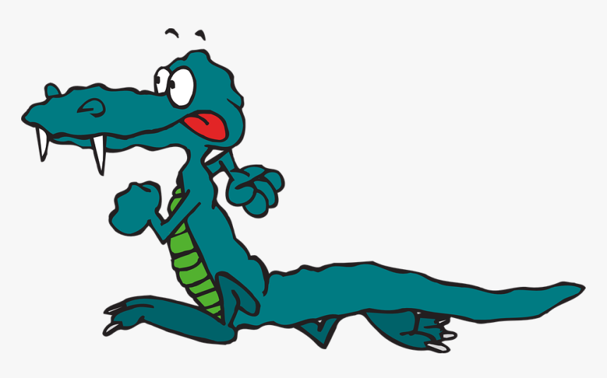Alligator, Green, Reptile, Wildlife, Red, Tongue - Free Alligator Sausage Clip Art, HD Png Download