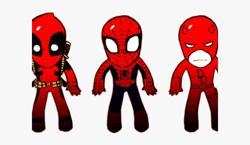 Deadpool Marvel Daredevil Clipart Transparent Png - Spider-man, Png Download