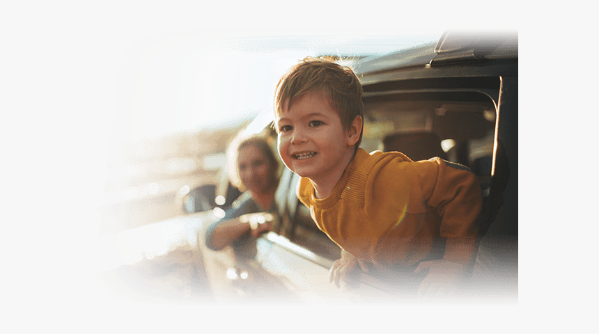 Parent And Child In Car - Paper, HD Png Download