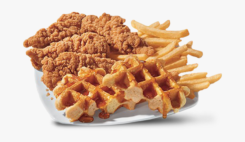 Chicken & Waffles Chicken Strip Basket - Dq Chicken And Waffles, HD Png Download