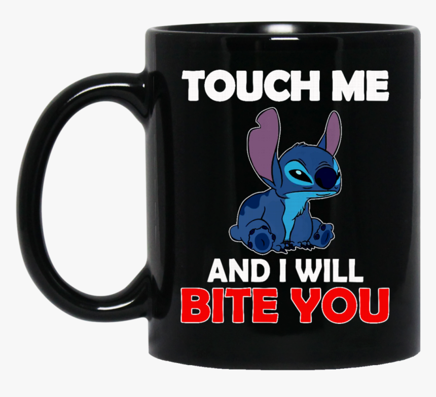 Lilo And Stitch Mug Touch Me And I Will Bite You Coffee - Stitch, HD Png Download