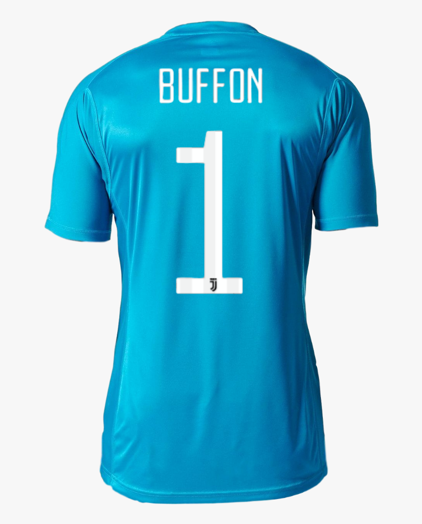17/18 Juventus Goalkeeper Blue Football Shirt Gianluigi - Active Shirt, HD Png Download