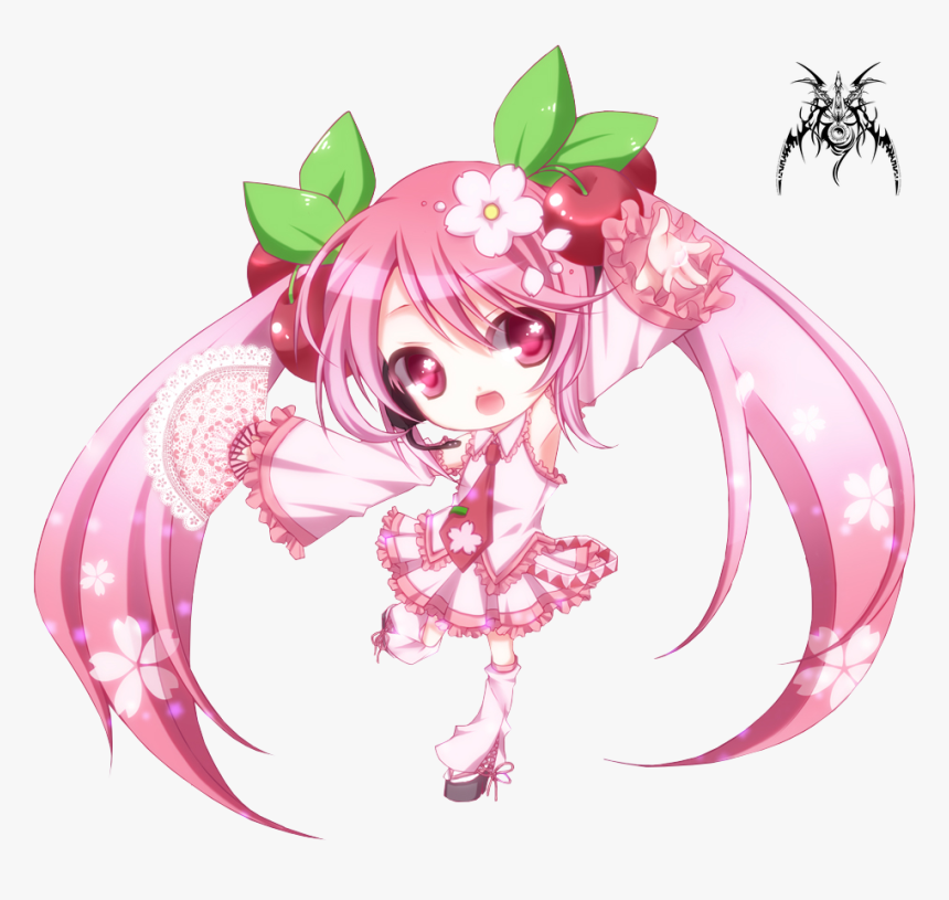 Hatsune Miku Sakura Chibi, HD Png Download