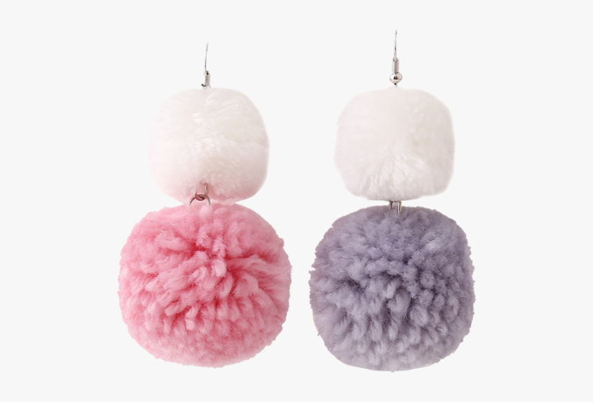 Anting Pompom Png, Transparent Png