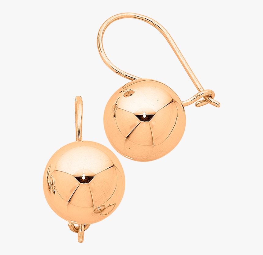 Rose Gold Drop Ball Earrings Au, HD Png Download