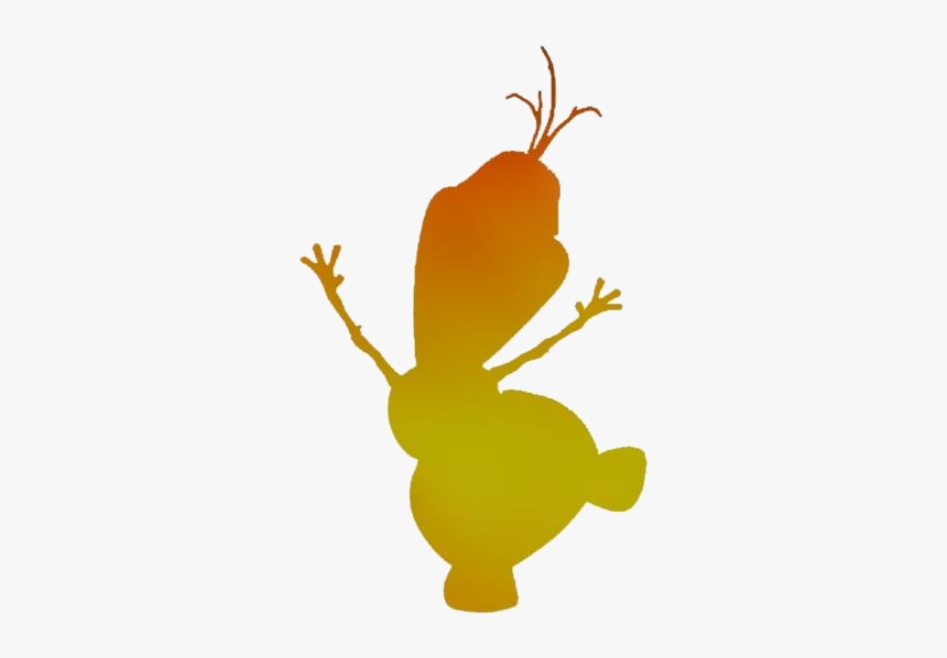 Olaf Frozen Snowman Png, Transparent Olaf Frozen Snowman - Olaf Silhouette, Png Download