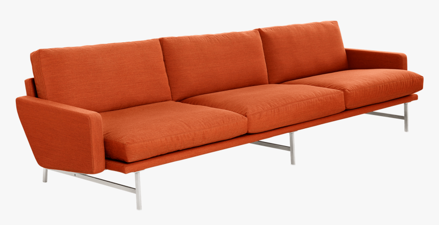 Fritz Hansen Fh Lissoni Sofa Pl113 Orange - Couch, HD Png Download