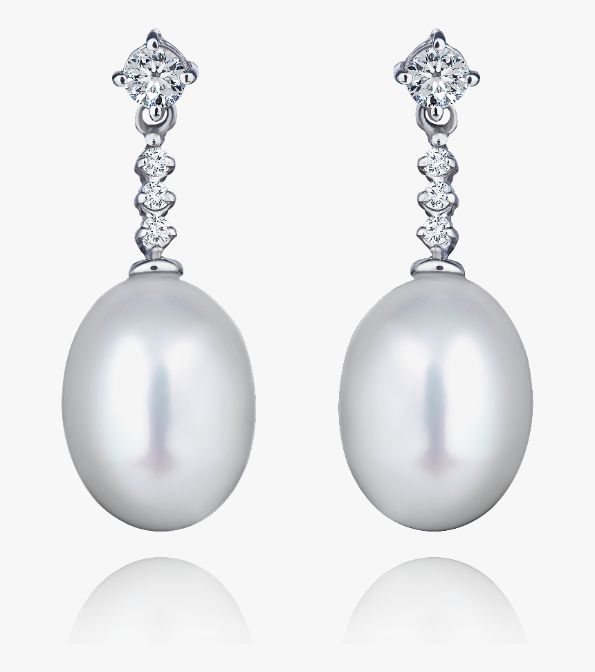 Transparent Diamonds And Pearls Png - Earrings, Png Download