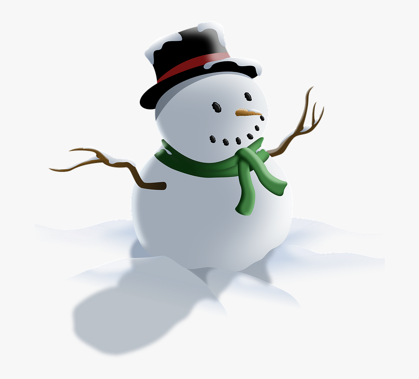 Winter, Snowman, Christmas, Snow, Cold, Scarf, Season - Mug, HD Png Download