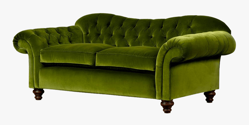Olive Green Chesterfield Velvet, HD Png Download