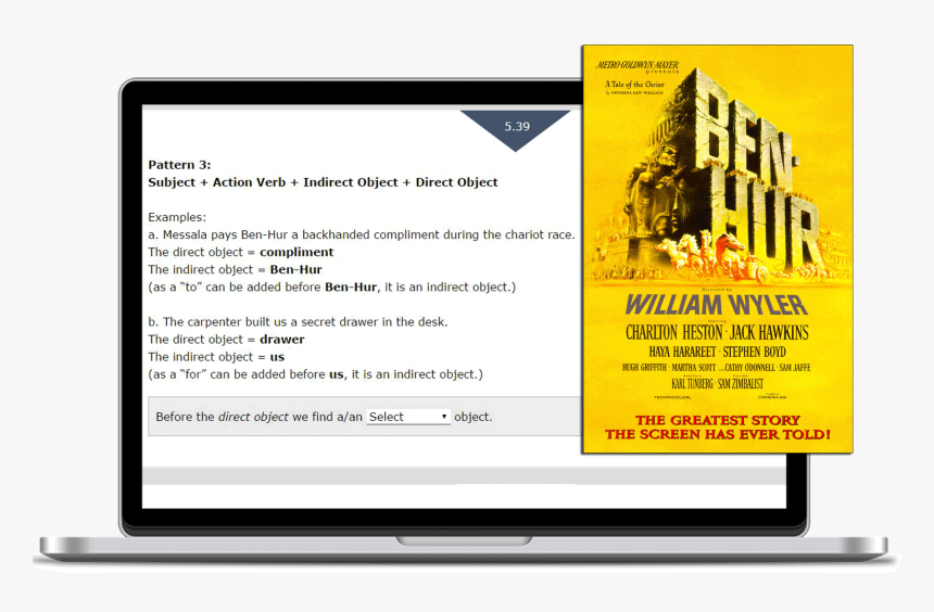 Clip Art Grammar Trivia - Ben Hur Dvd, HD Png Download