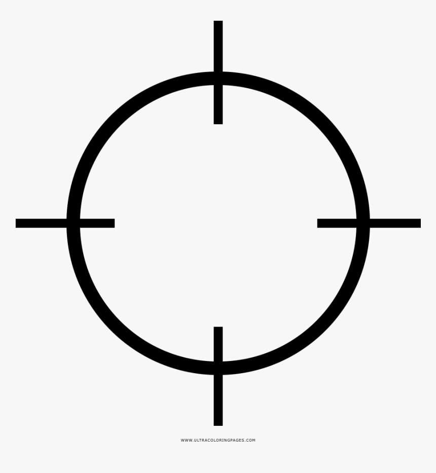 Crosshair Coloring Page - Loaded Precision Products, HD Png Download