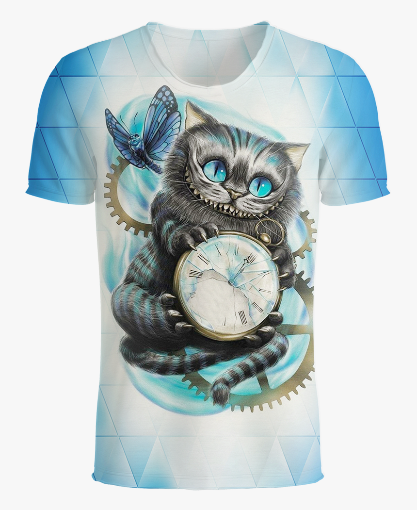 Cheshire Cat Alice In Wonderland 3d T-shirt , Png Download - Cheshire Cat Alice In Wonderland, Transparent Png