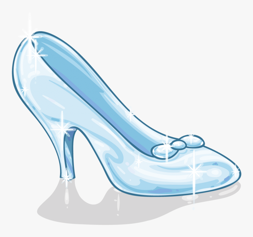 Cinderella Glass Slipper Drawing, HD Png Download