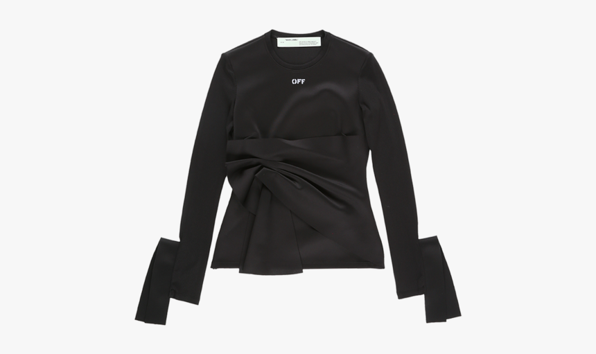 Women S Wrap Top - Long-sleeved T-shirt, HD Png Download