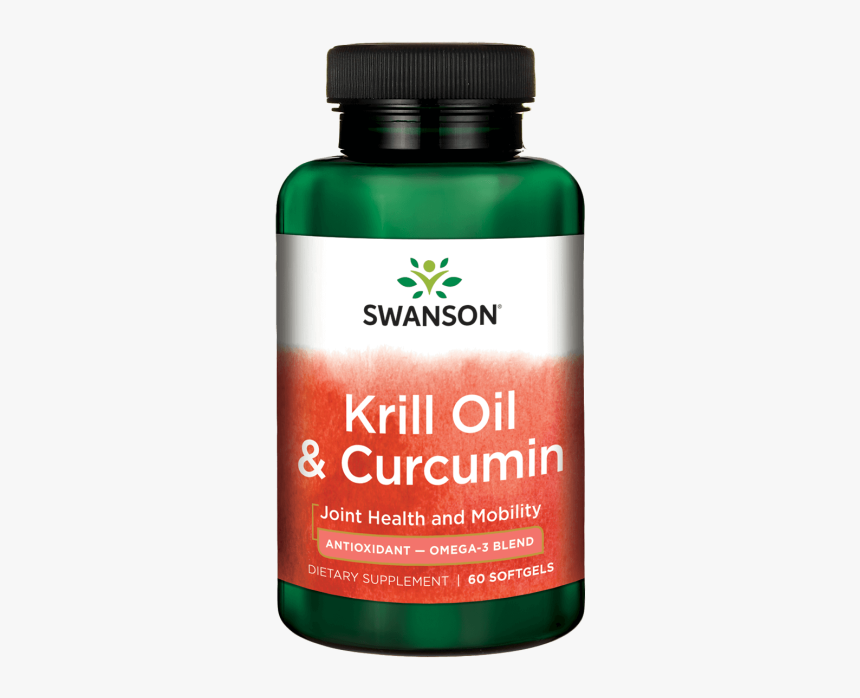 Swanson Krill Oil Amp Curcumin 60 Sgels - Cinetica De Primer Orden, HD Png Download