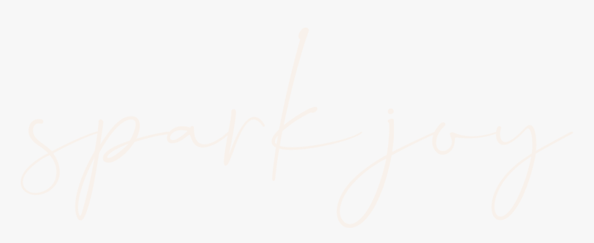 Spark Joy Cream - Calligraphy, HD Png Download