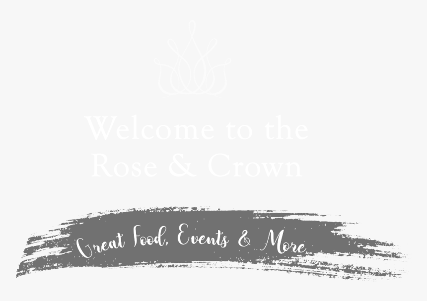 Rose And Crown Front Text - Brush Stroke Vector Png, Transparent Png