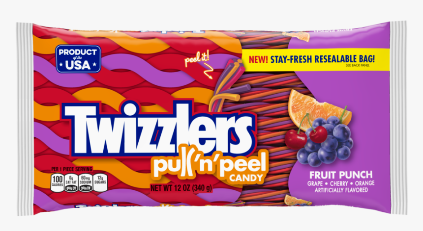 Twizzlers Pull N Peel Fruit Punch, HD Png Download