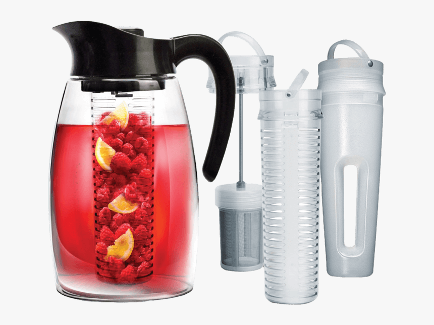 Black Flavor It With Tea And Fruit Infuser With Chill - Tea Infuser Pitcher, HD Png Download
