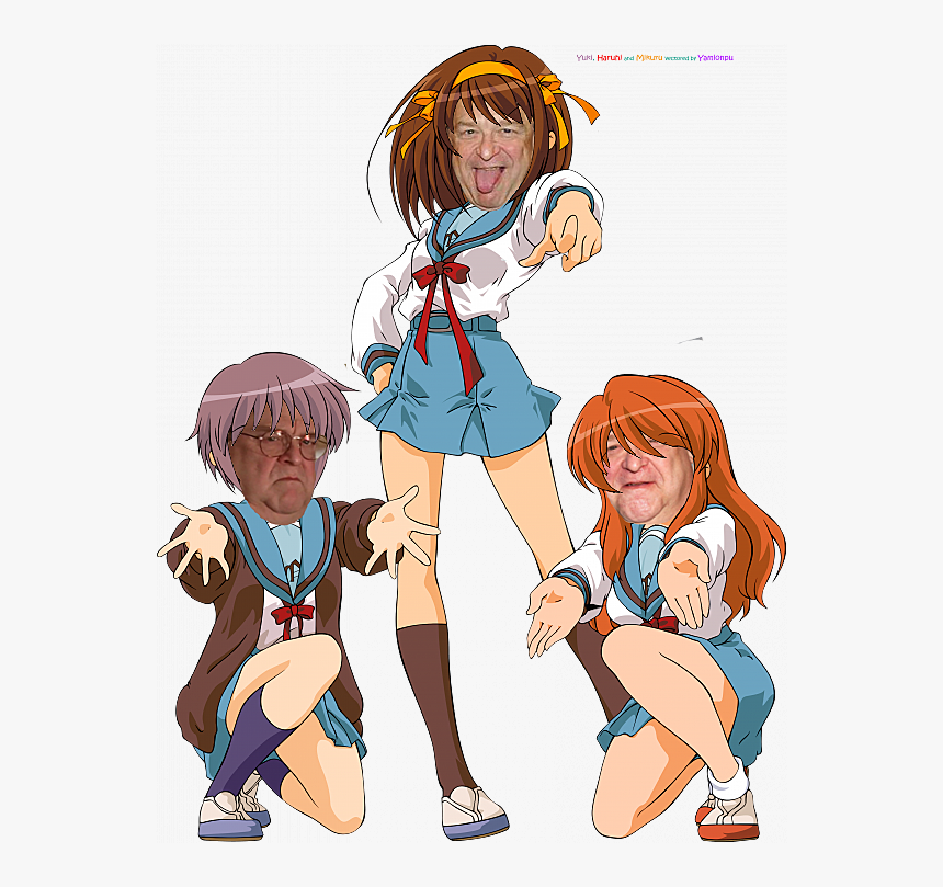 Haruhi Mikuru Yuki Png, Transparent Png
