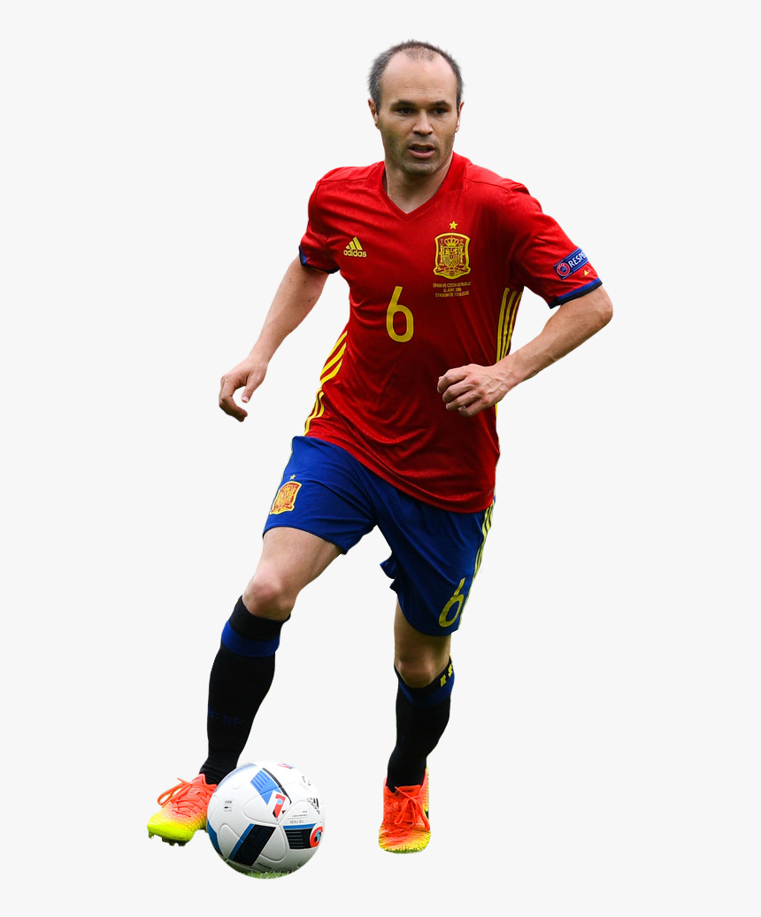 Andres Iniesta render - Kick Up A Soccer Ball, HD Png Download