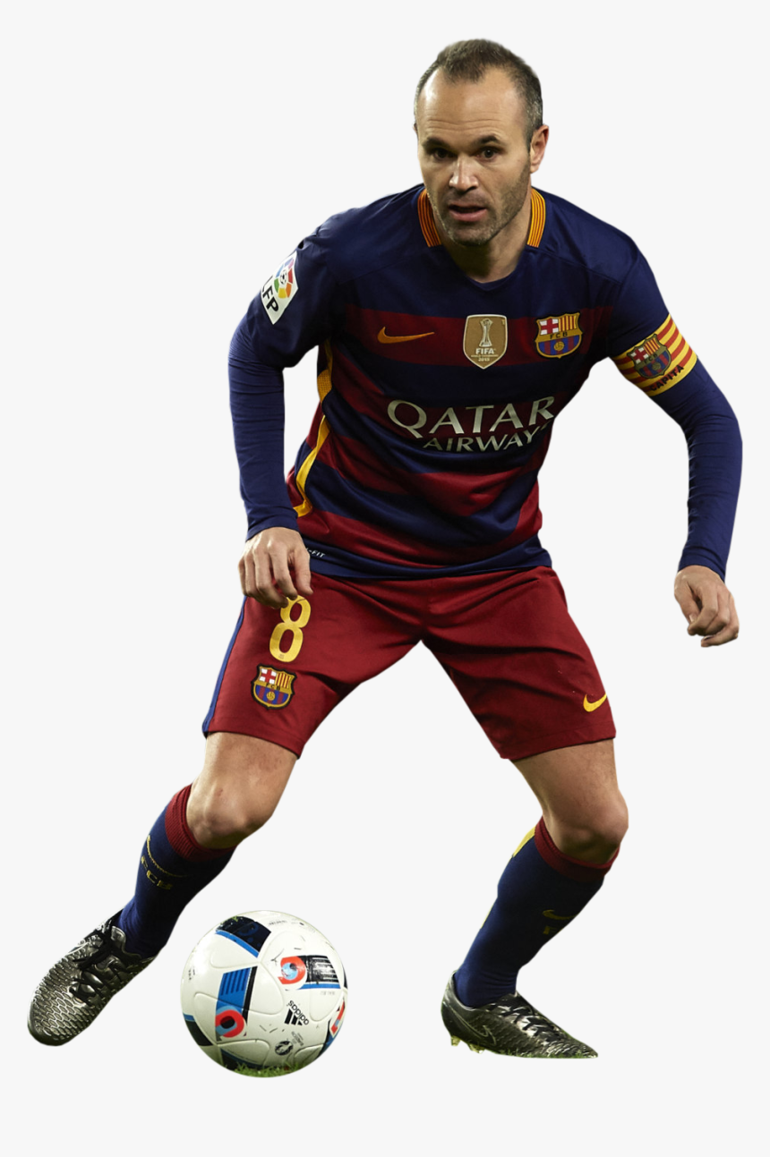 Andres Iniesta render - Iniesta Render, HD Png Download