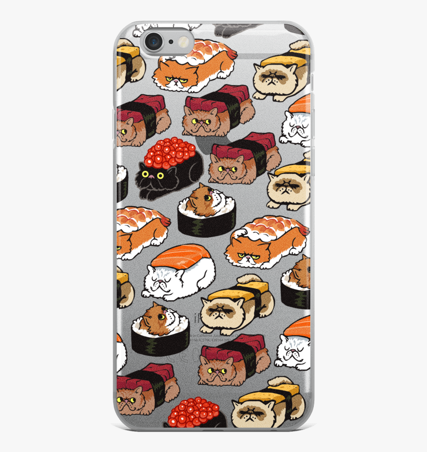 Sushi Cat Phone Case, HD Png Download