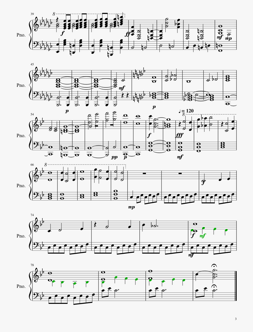 Divide Bastille Sheet Piano, HD Png Download