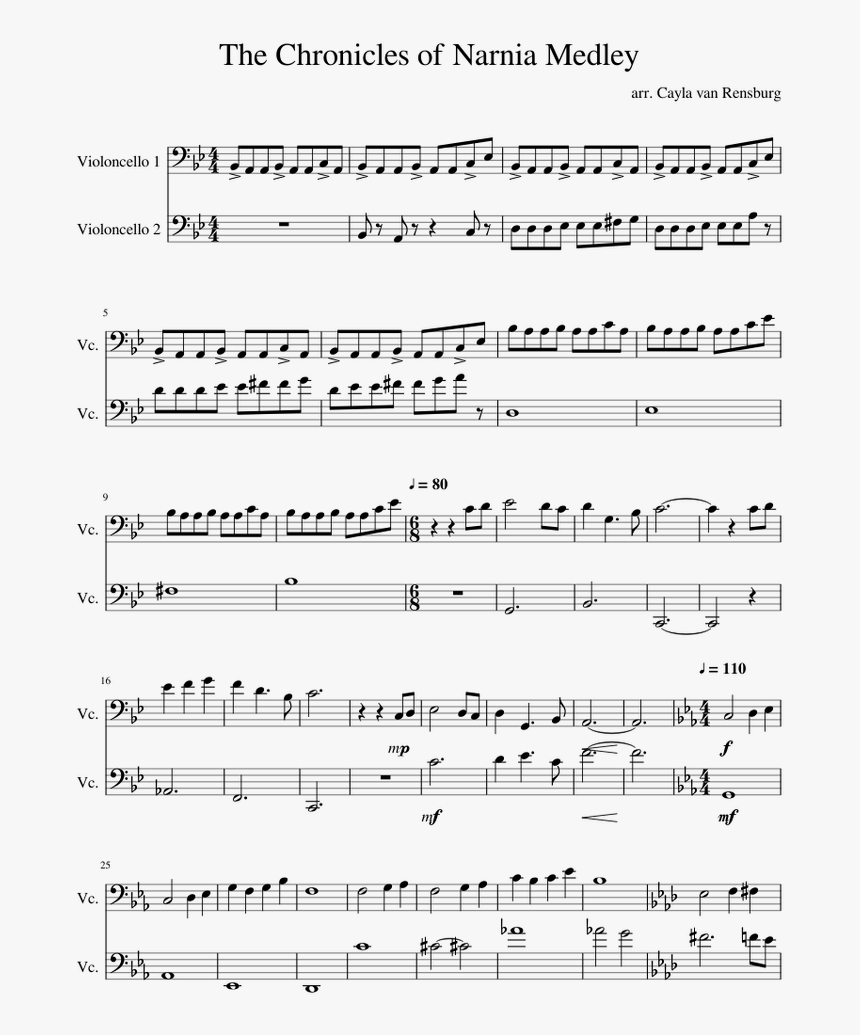 Landscape Sheet Music Piano, HD Png Download