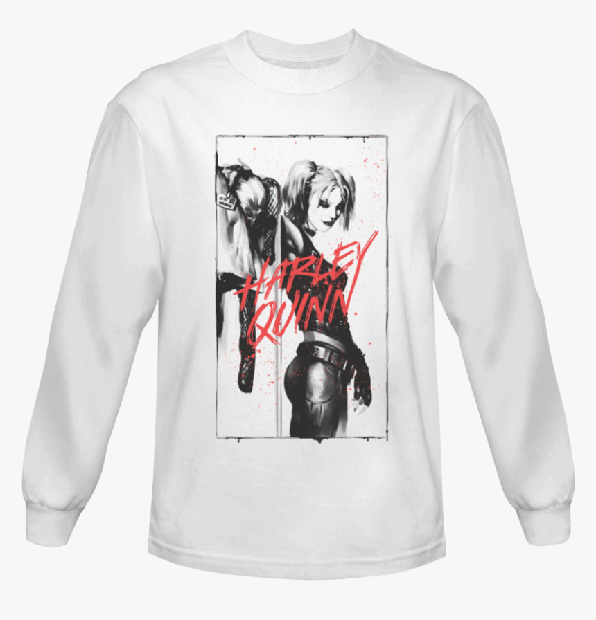 Harley Quinn Inked Long Sleeved T-shirt - Printed Kenyan T Shirts, HD Png Download