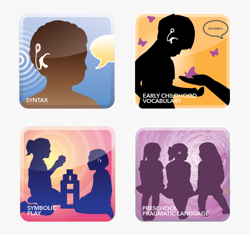 Deaf Children Silhouette Png, Transparent Png