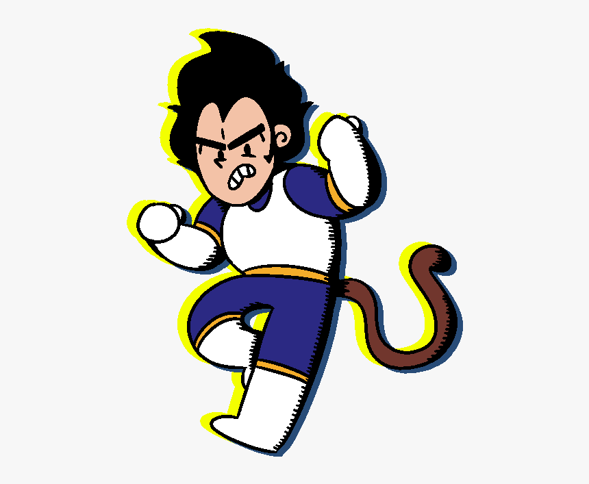 Transparent Vegeta Hair Png - Cartoon, Png Download