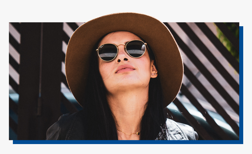 Woman Wearing Sunglasses - Sunglasses, HD Png Download