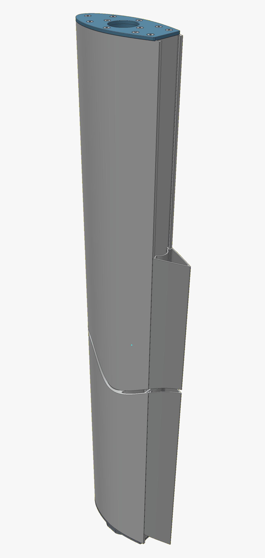 Extruded Aluminum Foil With Tail Section - Server, HD Png Download