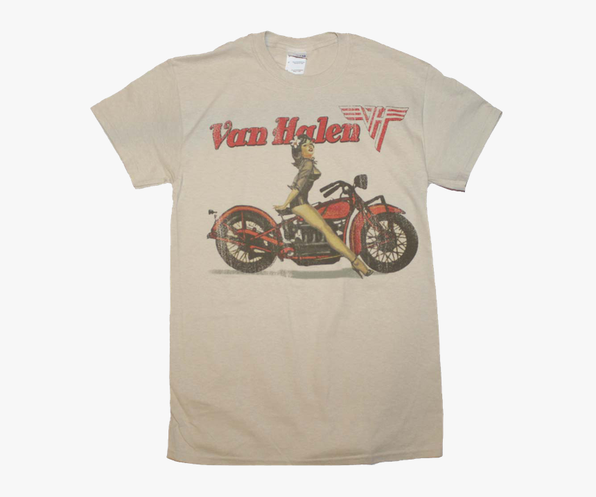 Van Halen Biker Pin Up Shirt, HD Png Download