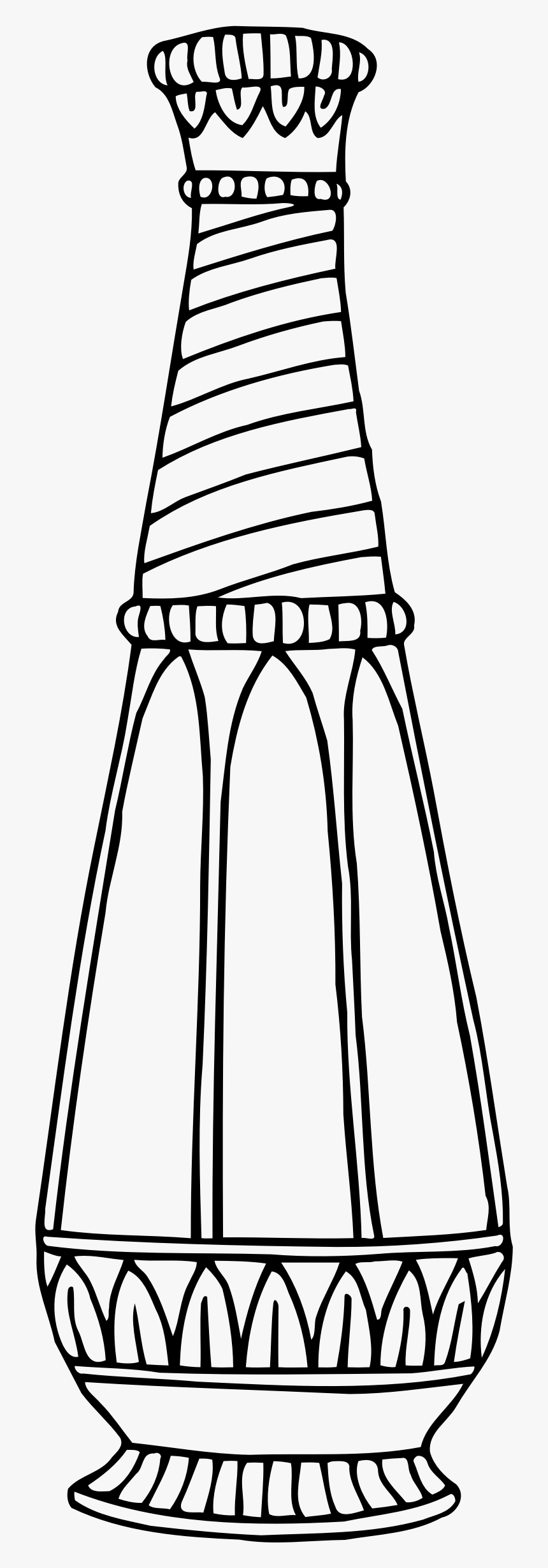 Collection Of Free Color Drawing Vase Download On Ui - Design On Vase Drawing, HD Png Download